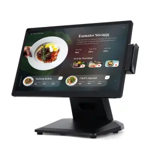 Slim Sleek POS Systems 15.6 Inch Touch Windows NFC Retail Restaurant Point Sale Terminal Business Ultra Slim Folding Design