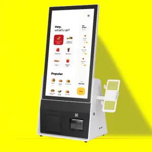 21.5inch 23.8inch Touch Screen SDK Enabled Self-order Self-checkout Visitor Check-in Kiosk for Sale