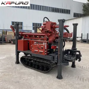 Kapuro KP-200 Mineral Exploration and Geotechnical Drilling Equipment Deep Rock Crawler Mini Water Well Drilling Rig for Sale