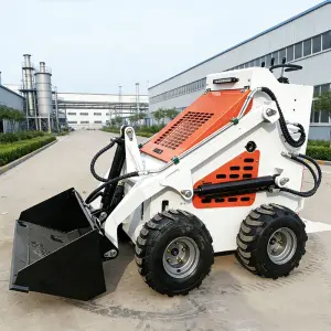 Hot Selling CE Euro V Engine Diesel Mini Skid Steer Loader Compact Skid Steer Track Loader for Farm Construction