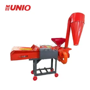 UNIO Farm Feed Making Machine Grass Chopper Animal Feed Processing Mill Chaff Cutter Maize Milling Machines 4 Tons/Hour 4kw