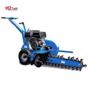 Hystrong 15HP Engine Powered Professional Handled Easy to Operate Cable Laying Small Mini Trencher Machine