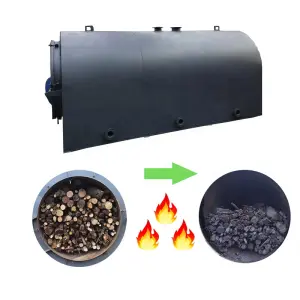 Supply Solid Wood Chip Carbonization Furnace Round Wood Jujube Wood Carbonization Carbon Making Machine Equipment