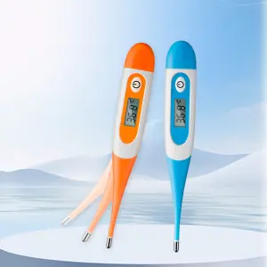 Digital Thermometer with Soft Tip Flexible Head for Fever Checking and Human Body Temperature Daily Monitoring