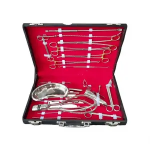 Premium Obstetrics & Gynecology Delivery Instrument Set 24 Pcs for Maternity Procedures German Grade Stainless Steel Kit