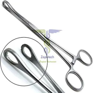Regular Class I Stainless Steel Sponge Holding Forceps Manual Power Source Zapotech CE Certified Operation Use