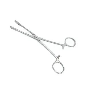Autoclavable Stainless Steel Hospital Use Surgical Sponge Forceps With Ring Handles 7" (18cm), Straight Sponge Holding Forceps