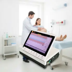 Good Quality Portable 10" Touch Screen Sunbright Fetal Twins Maternal Monitor CTG Fetal