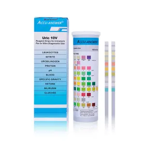 Wholesale 10 Parameters Urine Test Strips Paper Urinalysis System for Protein PH Sugar Analysis