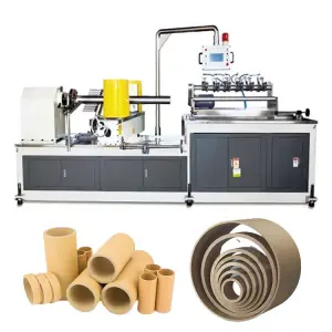 2-heads Multi Knives Spiral Cardboard Paper Tube Core Making Machine Winding Machine Automatic