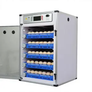 New Best Selling Dual Power Supply 340 Fully Automatic High Productivity Bird Egg Incubator Chicken Goose Duck Pigeon PC/PP