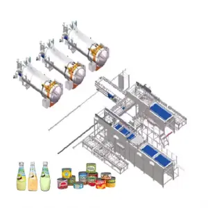Customized Full Automatic Food Retort Sauce Tomato Paste Canning Machine