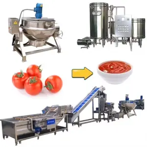 High Productivity Tomato Sauce Machine / Tomato Concentrate Production Line / Machine Making Tomato Paste