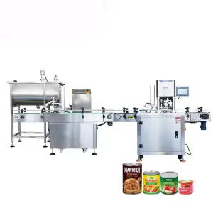 Automatic Tin Can Tomato Sauce Chili Paste Hot Filling and Sealing Canning Machine Production Line