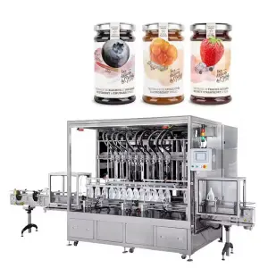 Customized Automatic Pasta Sauce Production Line Fruit Jam Filling and Canning Machine Tomato Sauce Piston Type Filler