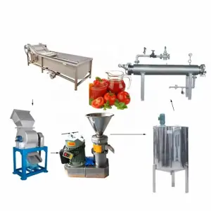 Customized Electric Food Sterilizer Processing Line Automatic Tomato Paste Fruit Vegetable Puree Jam Heat Exchanger