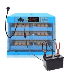 220V 12V Fully Automatic Dual Power Egg Incubator High Brood Egg Hatching Machine for Ostrich Duck Quail Turkey Farm Use Used