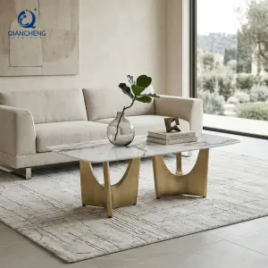 SS Steel Leg Room Furniture Custom Post Modern Designs Modern Coffee Centre Table