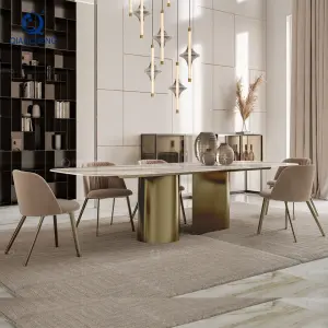Dining Room Furniture Sintered Stone Kitchen Table Island Luxury Folding Space Saving Extendable Tabletop Design Dining Table