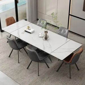 Manufacturer Furniture Modern 12-Seater Extendable Dining Table Set Da Pranzo Nel Patio Con Tavolo Allungabile