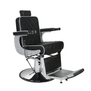 Reclining Barber Chair Salon Furniture Hair Cutting Chairs / Barber Chairs Antique Hair Cut / Massage Hair Cutting Chairs