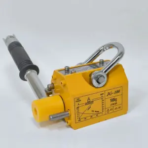 Manual Magnetic Lifter Clamp Permanent Magnet Lifter with 3:1 Safety Factor 1000kg Load Capacity CE Certified