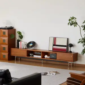 Vintage Style Solid Wood TV Cabinet Retro Simple Wall-Mounted Storage Cabinet Small Apartment Living Room Home TV Cabinet