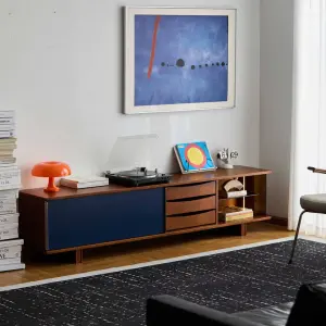 Vintage Solid Wood TV Cabinet Antique Style Storage Cabinet Small Apartment Living Room Home Audiovisual Integrated Cabinet