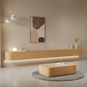 Hanging TV Cabinet Simple Modern Hanging Living Room Household Small Apartment Hanging Rock Board Coffee Table TV Cabinet