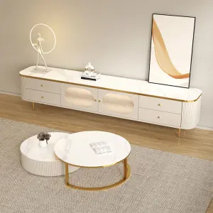 Modern White Wooden TV Cabinet Bracket Minimalist Design Wall-Mounted Mobile Unit for Household & Hotel Living Room Furniture