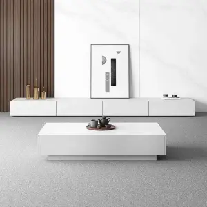 Bestselling Modern European TV Cabinet Coffee Table Combo Stylish Living Room Furniture with Storage for Home Use for Bedroom