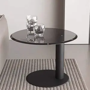 Nordic Luxury Solid Wood Coffee Table Set for Living Room Household Use Round Designer