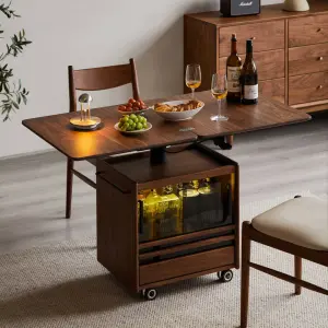 Manufacturer Wholesale Luxury Modern Solid Wood Lift Coffee Table Living Room Home Furniture Transformable Side Table