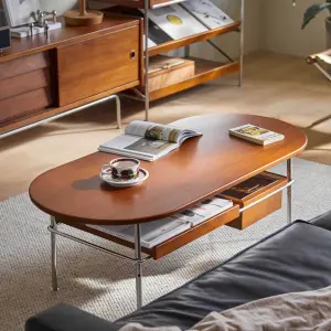Factory Wholesale Modern Multifunction End Table with Storage Coffee Table Solid Wood Design for Living Room Furniture