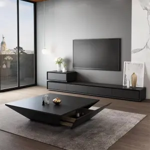 Factory Wholesale Nordic Square Simple Modern Living Room Coffee Table for Small and Large Spaces Fashionable Coffee Table