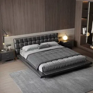 High Quality Italian Modern Leather Double Latest Design Bed and king Size Bed for Bedroom Furniture Set