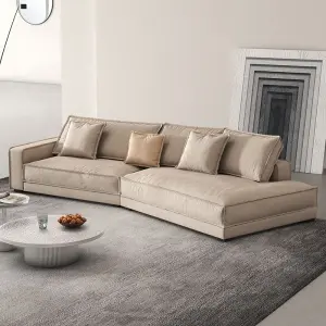 Furnistyle Modern Design European Style Living-room Sectional Sofa Genuine Leather Upholstery Modular Module Home Hotel