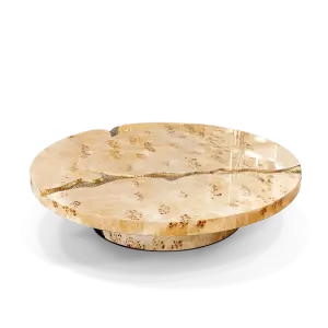 Hot Sale Unique Design Stainless Steel and Gold Crack Coffee Table Living Room Furniture for Home Use