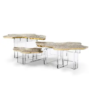 Furnistyle High-End Modern Luxury Living Room Furniture Creative Coffee and Side Table for Home Use