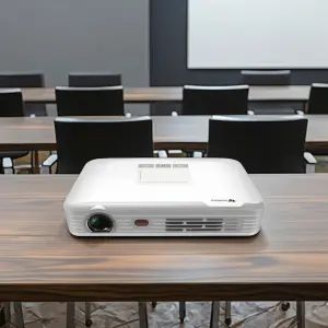 Upgrade Home Cinema 4K Projector with 5000 Lumens Android WiFi for Bluetooth Auto Focus 2G RAM US Plug-for Office & Education