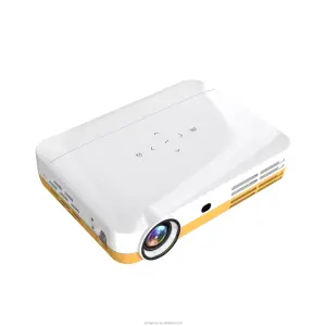 WOWOTO Upgrade Smart Projector 4500 Lumens Led Wireless Home Theater Screenless 3D Manual Focus Smartphone Android DLP 1080P