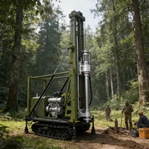 Hydraulic Core Water Well Drilling Rig Geological Exploration Core Drilling Machine High Power for Deep Well Drilling Project