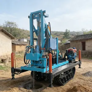 Water Well Drilling Rig 150m 200m Portable Borehole Drilling Equipment Professional Drill Machine for Well Construction