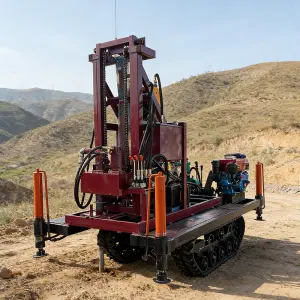 150m Deep Portable Water Well Drilling Rig Hydraulic Borehole Drilling Machine Small Drill Rig for Farm Irrigation Well Drilling