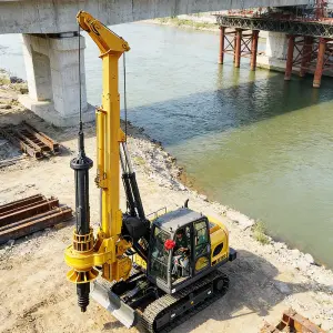 Rotary Drilling Rig Hydraulic Borehole Drilling Machine Portable for Water Well Foundation Pile Rock Drilling Construction Site