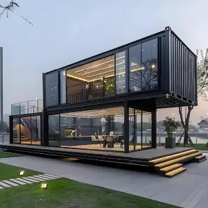 Customized Folding Container House Prefab Home Waterproof Insulated Steel Structure Tiny House for Office Camping Site Living