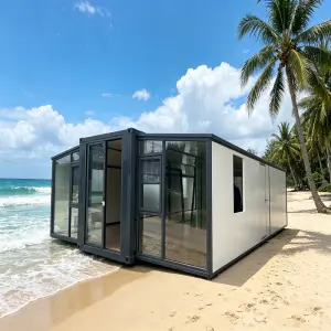 Customized 20ft Eco-Friendly Folding House Portable Expandable Modern Compact Durable Galvanized Steel Disaster Relief Shelter