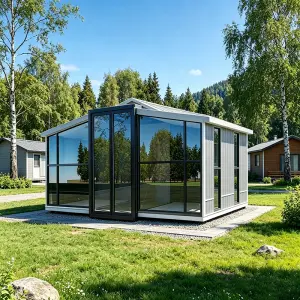 Customized Modular Collapsible Folding House Expandable Design Steel Structure Industrial Site Temporary Office Building