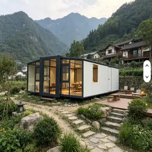 Customized Modular Foldable Home 20ft Waterproof Fireproof Insulated Movable Temporary Living Vacation Cabin Studio Apartment