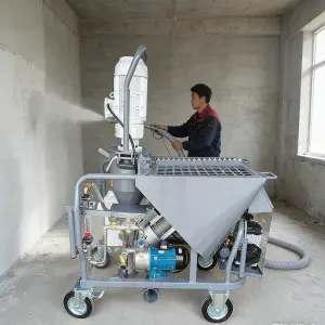 Customized High Efficiency Gypsum Spraying Machine Mortar Sprayer Cement Plaster Pump Tools for Construction Building Site